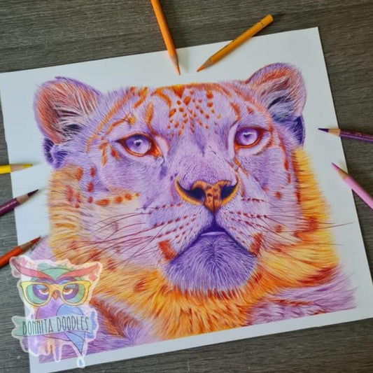 Amethyst - Leopard - Original drawing