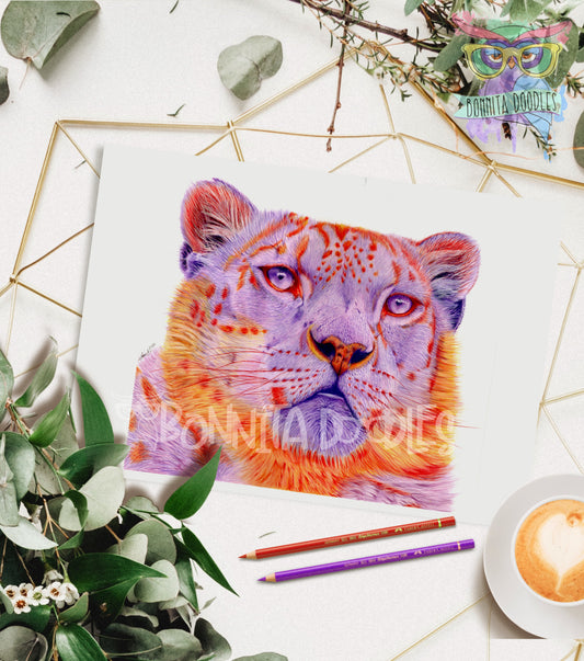 Amethyst - Leopard - Original drawing