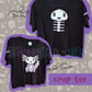 Crop Tee Club Bones the Axolotl XL