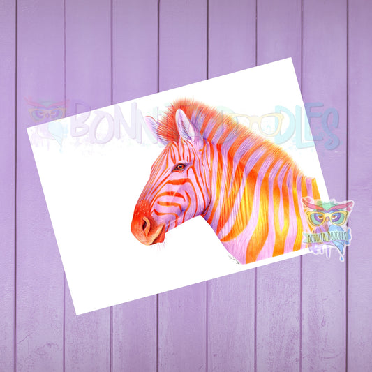 Amethyst - Zebra - Original drawing
