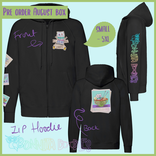 Larry's Noods Unisex Zip Hoodie - Made to Order