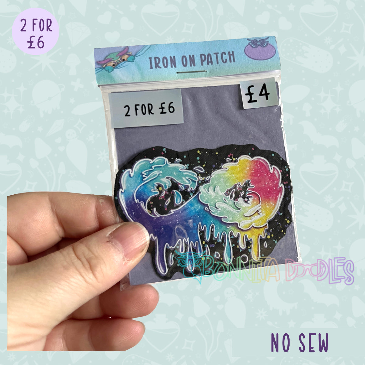 Fun Art patches 2 for £6 | Various Designs | Last Chance