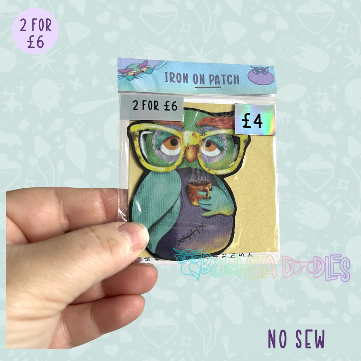 Fun Art patches 2 for £6 | Various Designs | Last Chance