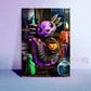 Axolotl sugar skull ‘Twick or Tweat’ Halloween vinyl sticker