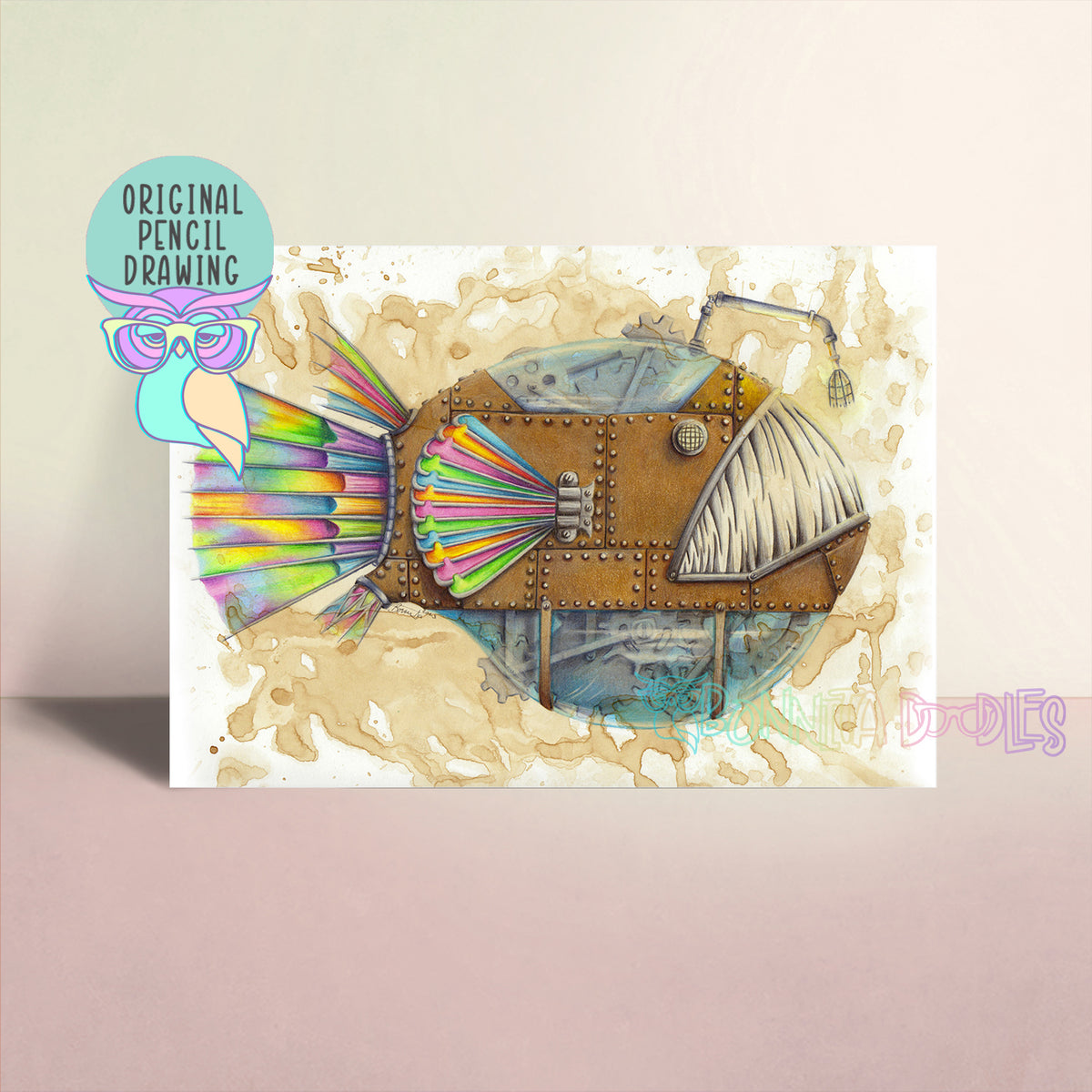 Steampunk | Angler Fish | Original Art