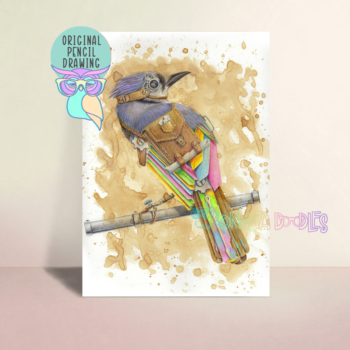 Steampunk | Bluejay | Original Art