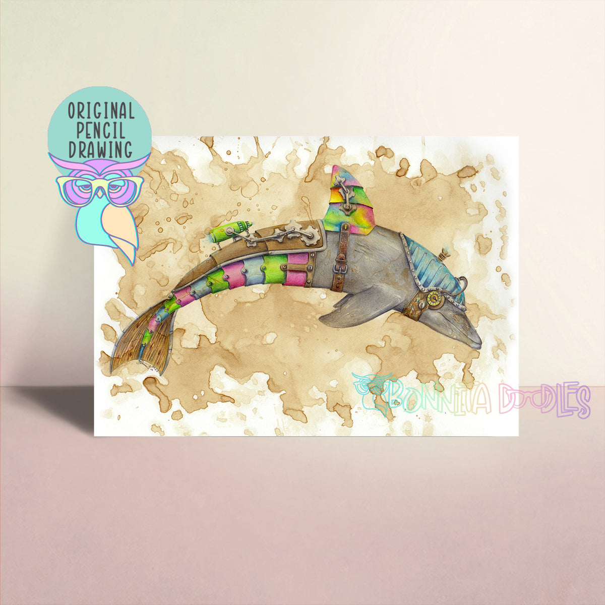 Steampunk | Dolphin | Original Art