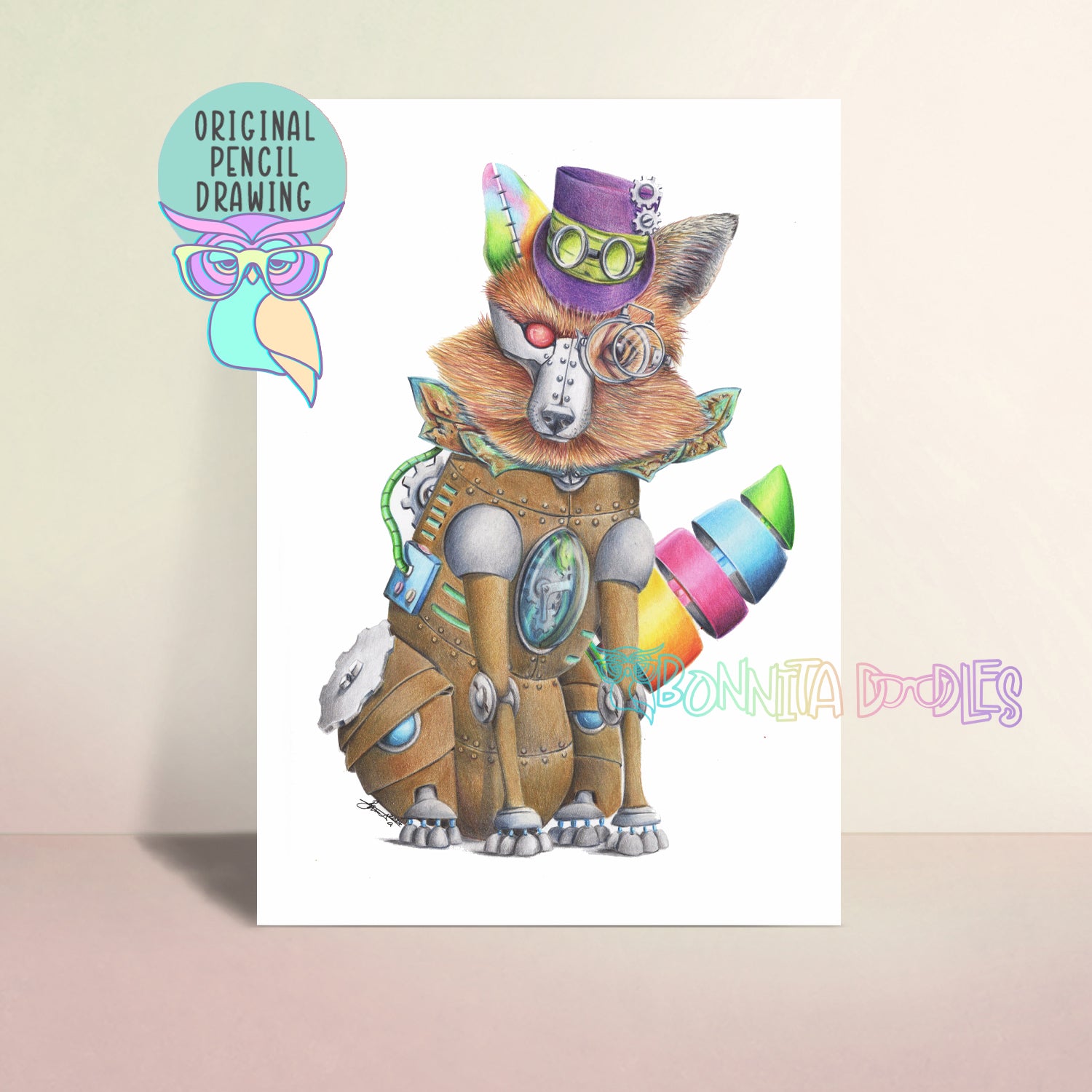 Steampunk | Fox | Original Art