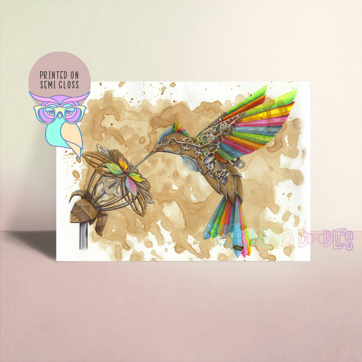 Art Print | Hummingbird | Steampunk