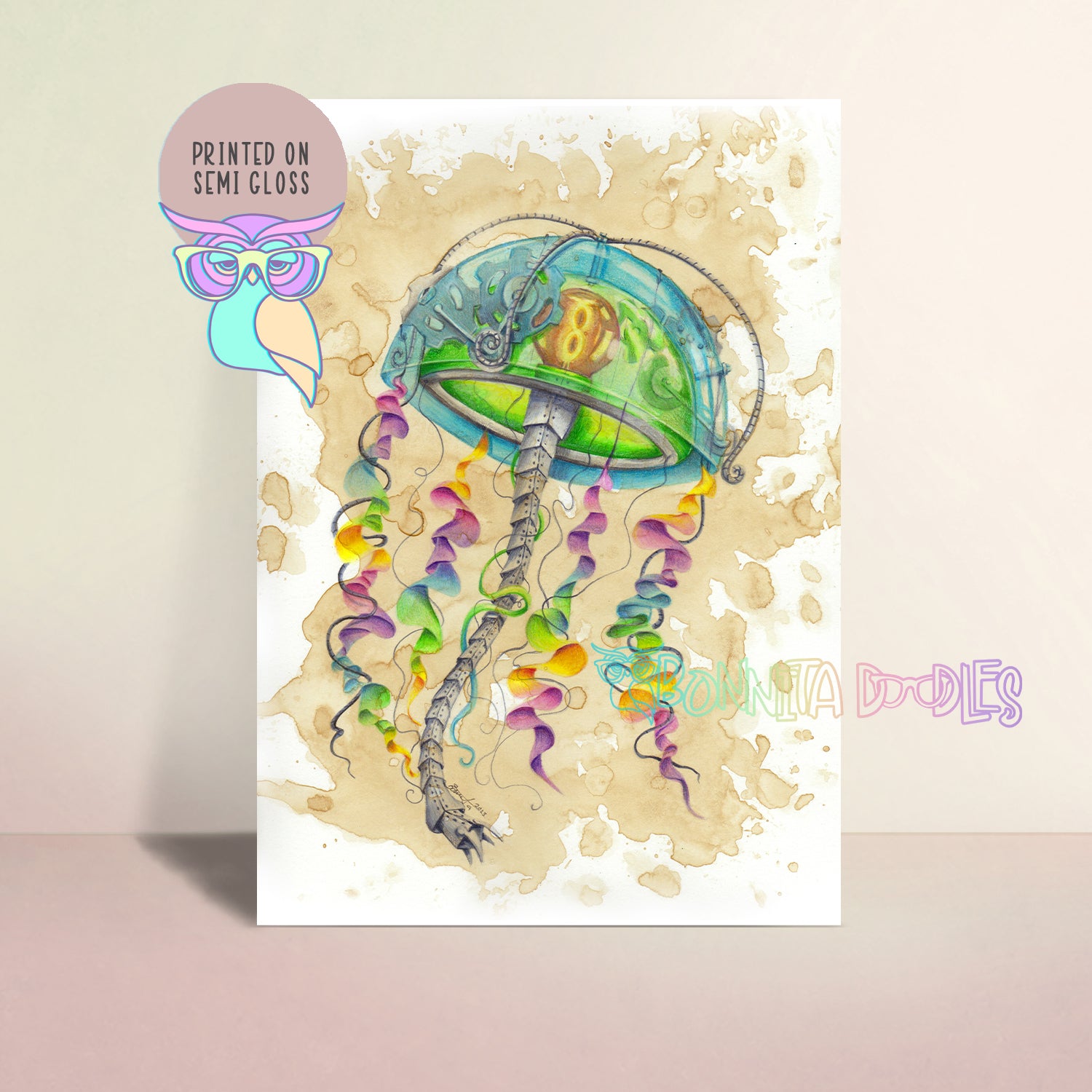 Art Print | Jellyfish | Steampunk