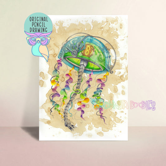 Steampunk | Jellyfish | Original Art