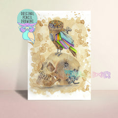 Steampunk | Mini Owl | Original Art