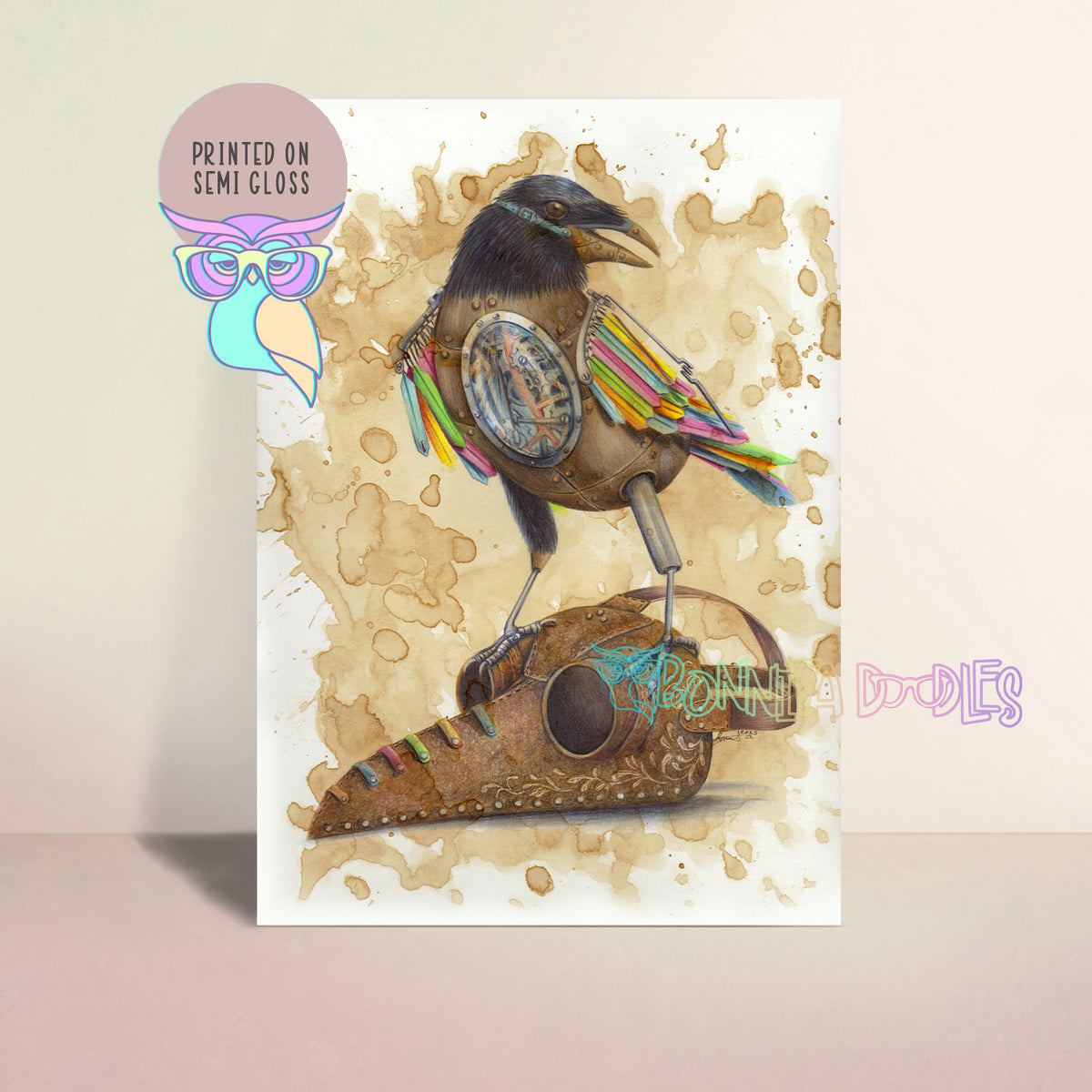 Art Print | Raven | Steampunk