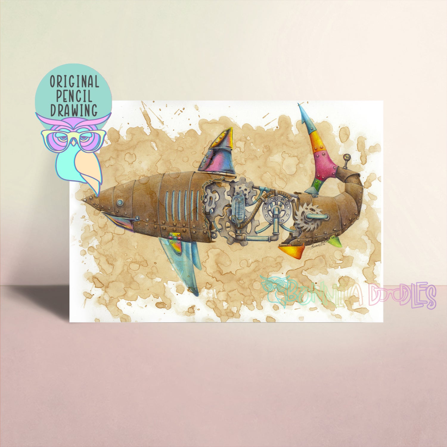 Steampunk | Shark | Original Art