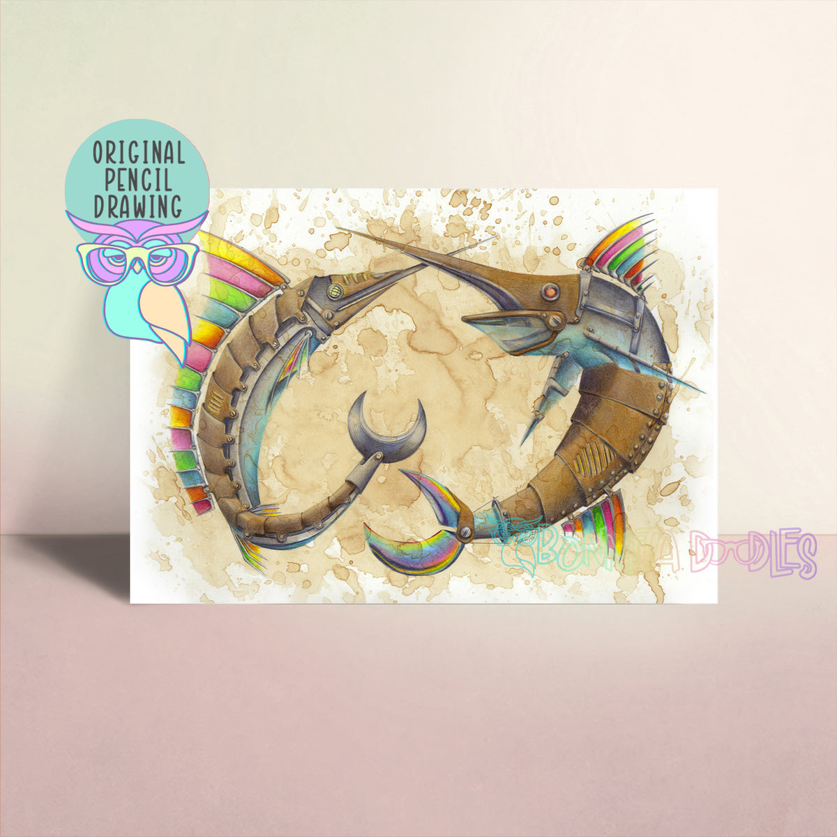 Steampunk | Swordfish - Marlin | Original Art