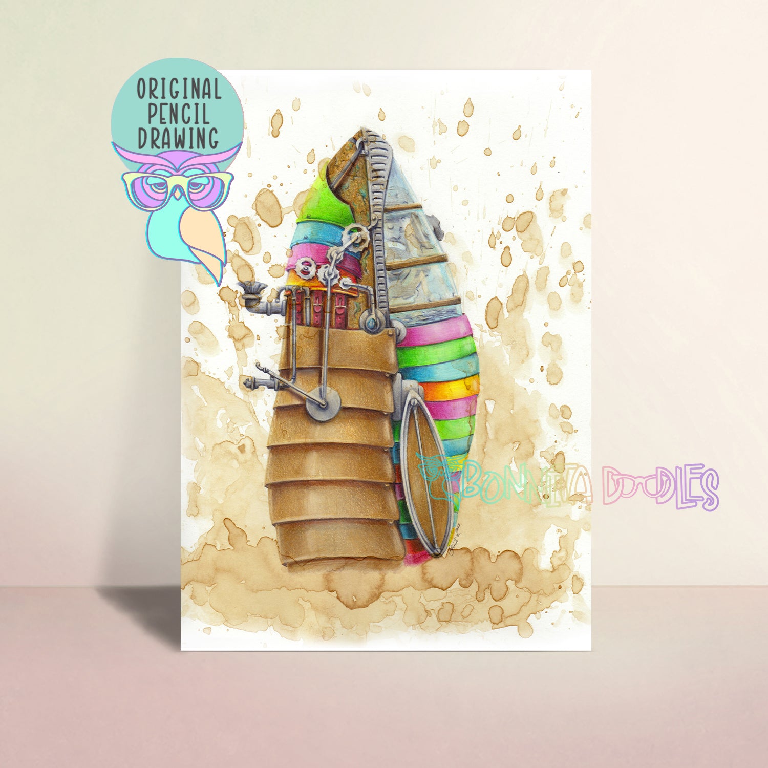 Steampunk | Whale | Original Art