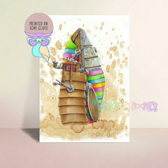 Art Print | Whale | Steampunk