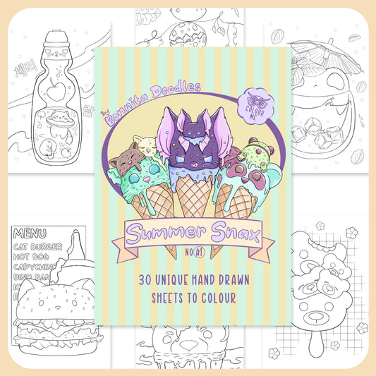 Summer Snax Colouring Pack
