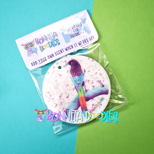 Rainbow Wildlife reusable air freshener - for the car, closet and more - ideal gift