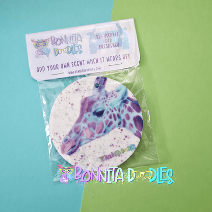 Rainbow Wildlife reusable air freshener - for the car, closet and more - ideal gift