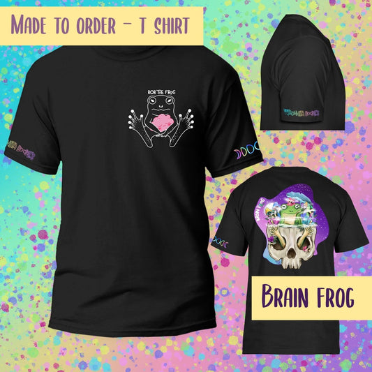 Unisex T-shirt - Brain Frog - made to order