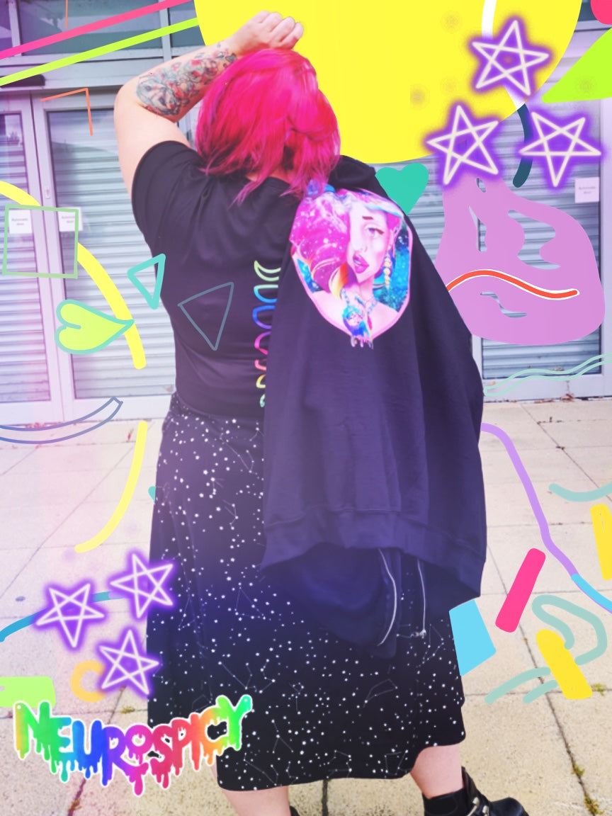 Neurospicy - pre order zip hoodie black