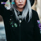 Stitches Voodoo doll unisex zip hoodie black ~ made to order