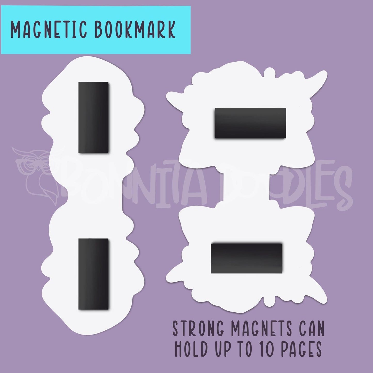 Mystical creatures magnetic bookmark - the perfect gift