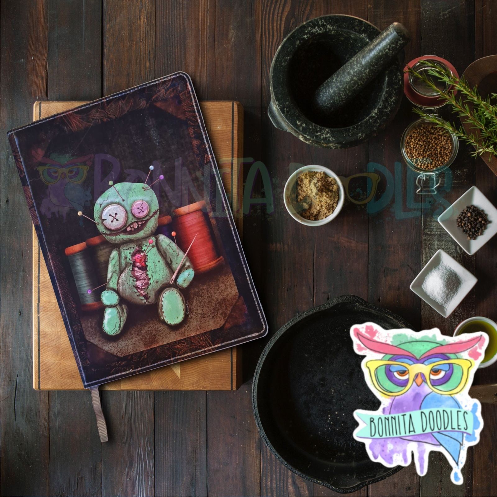 PRE ORDER Stitches Leather feel journal customisable - notebook - perfect gift