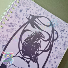 Raven skull notebook - perfect gift