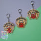 Wooden club keychain / charm. Coffee, neurospicy, spoonie