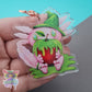 Bones - Halloween creepy cute poison apple axolotl keychain/charm