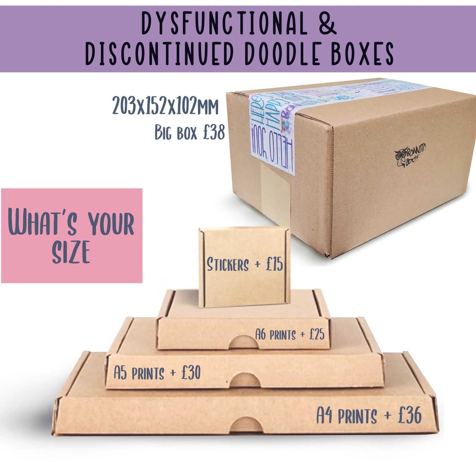 Dysfunctional doodle blind boxes