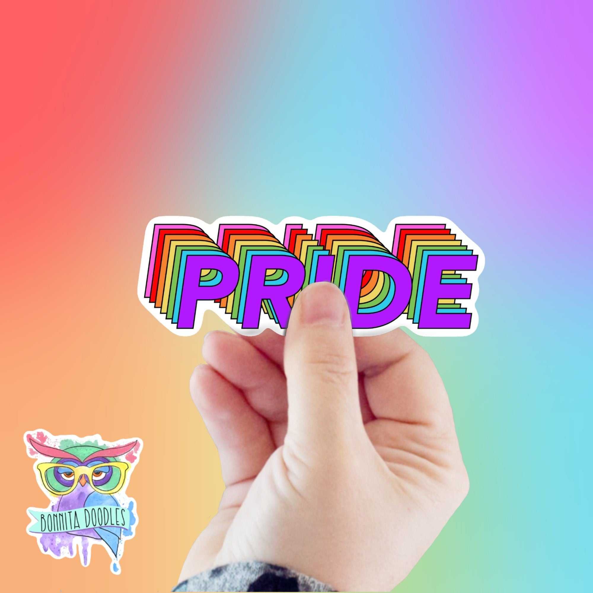 LGBTQIA+ Holographic Pride sticker