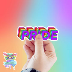LGBTQIA+ Holographic Pride sticker