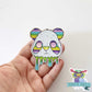 Rainbow Panda Holographic sticker