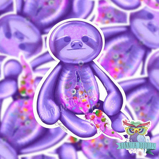 Halloween Sloth - Candy Guts - Print or sticker