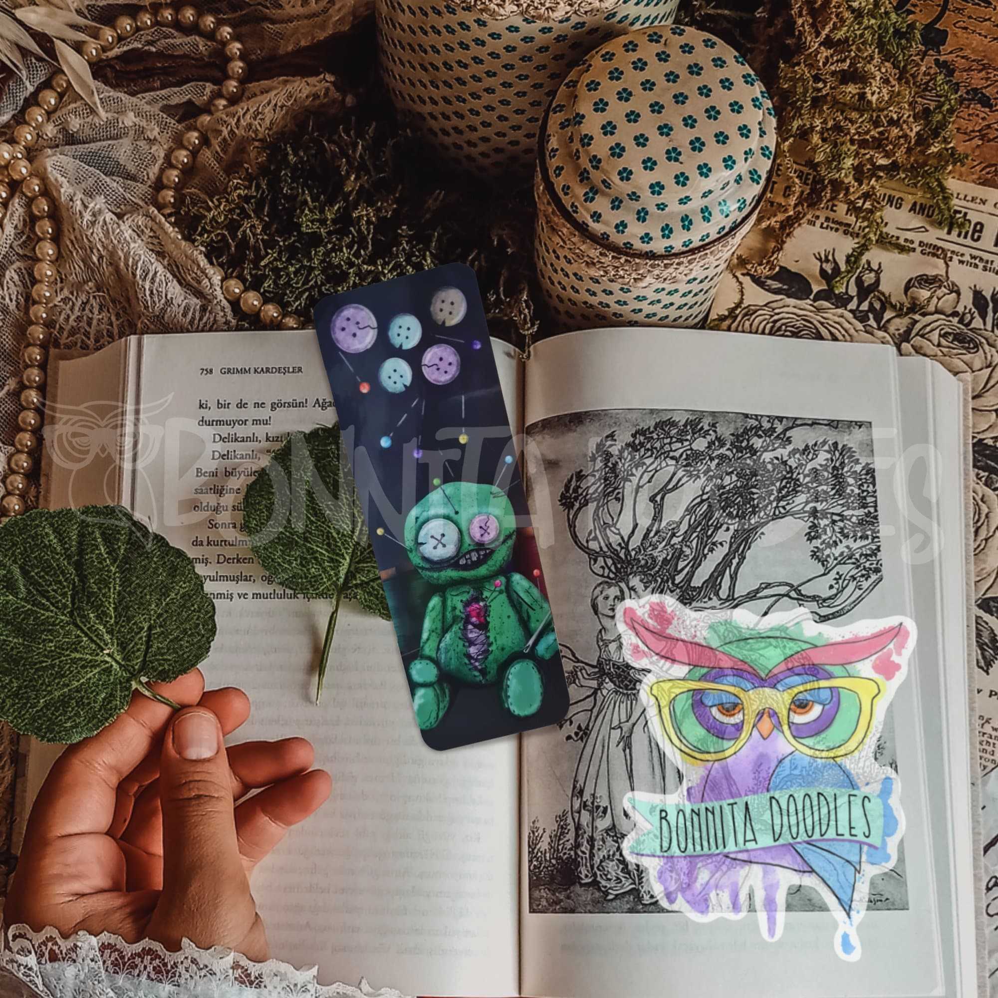 Voodoo stitch doll bookmark - gift idea