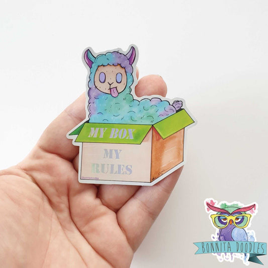 Lama Holographic sticker
