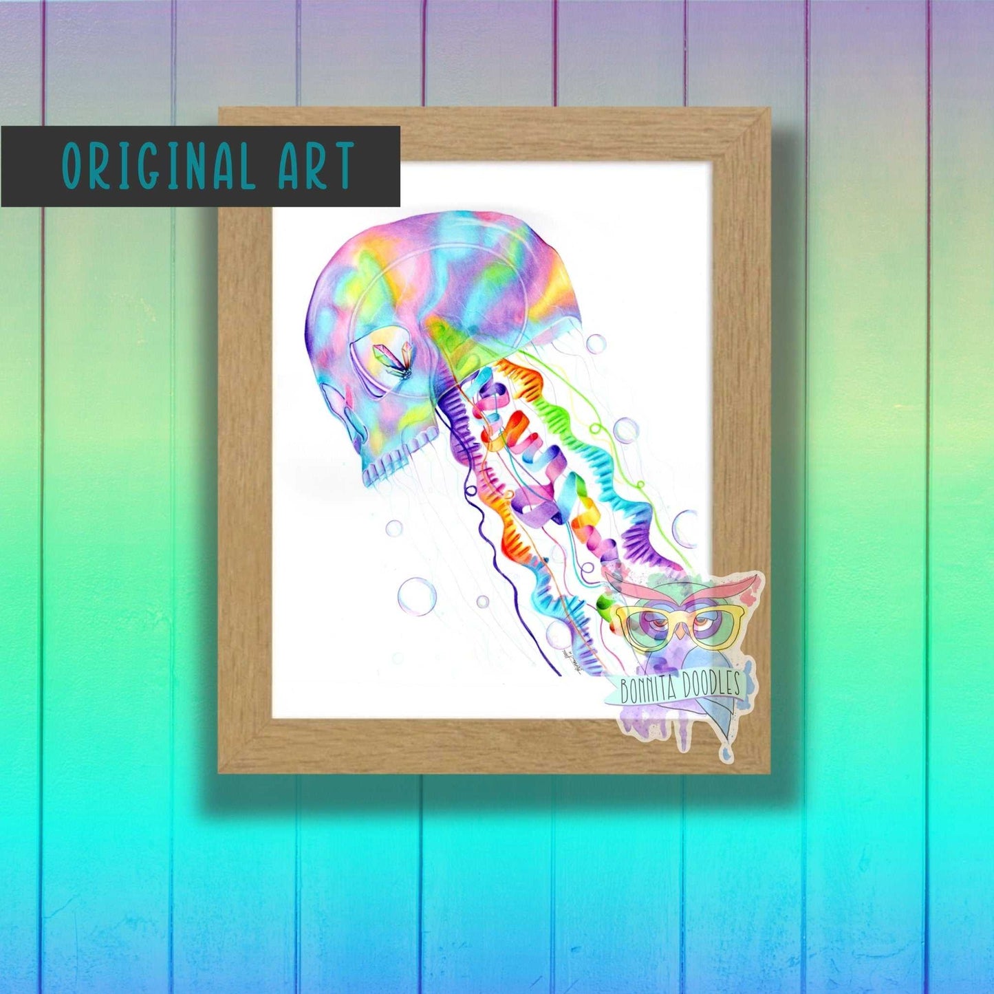 Opal Aura - skellyfish - Original drawing