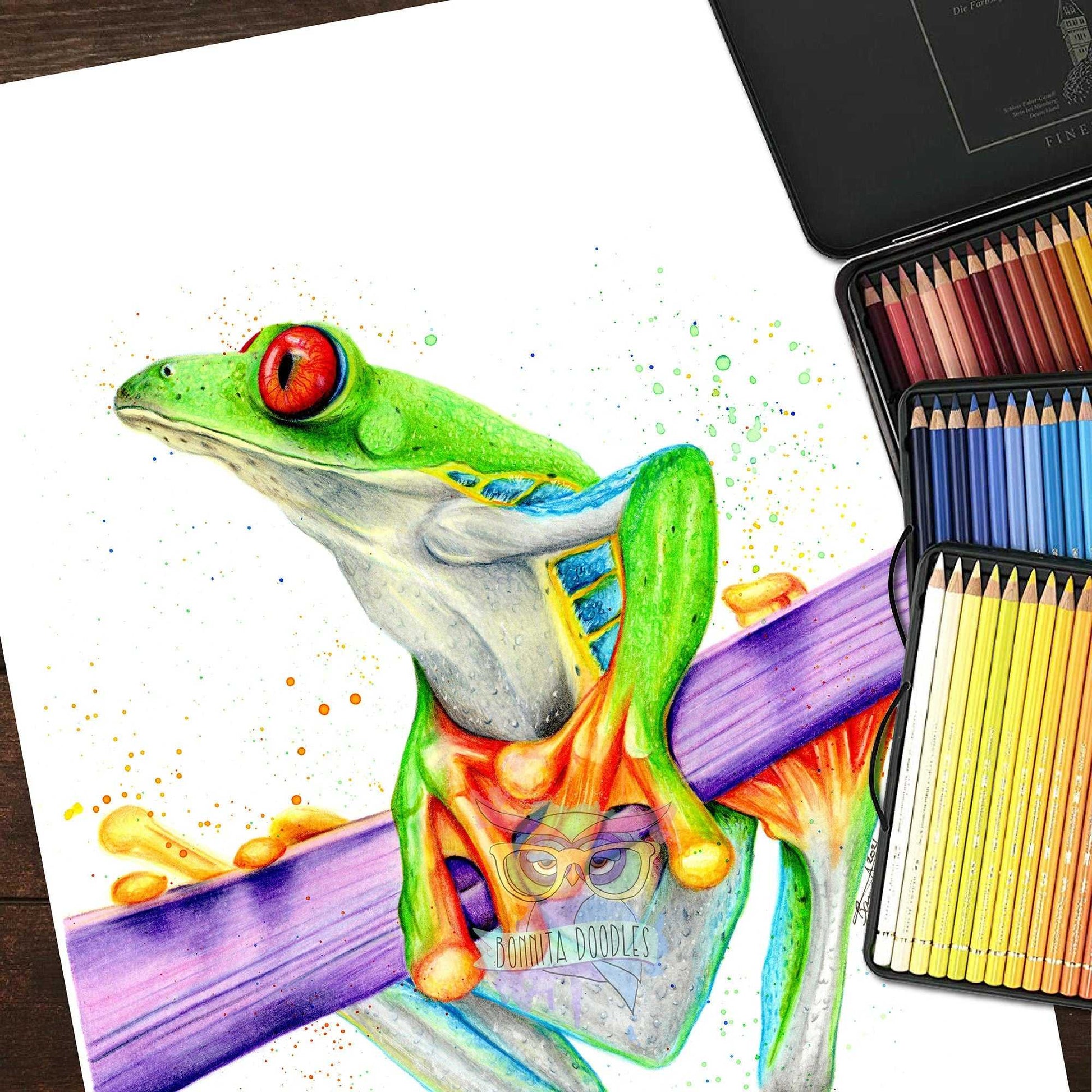 Red eye Tree frog print - home art print