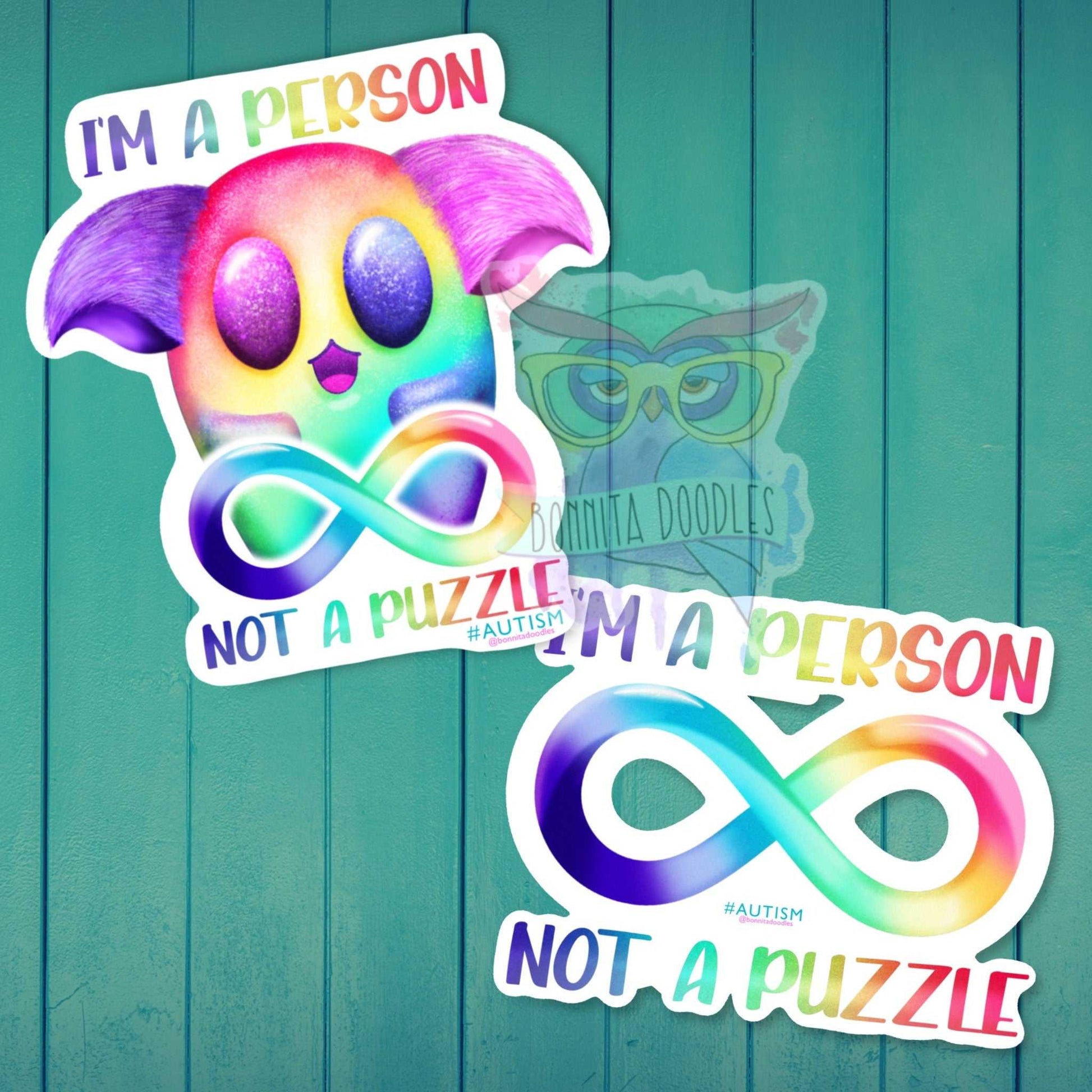 Autism awareness - I am not a puzzle sticker