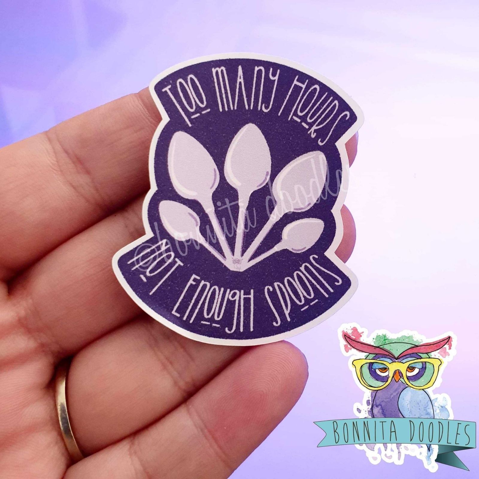 Chronic illness - fibromyalgia - spoonie sticker