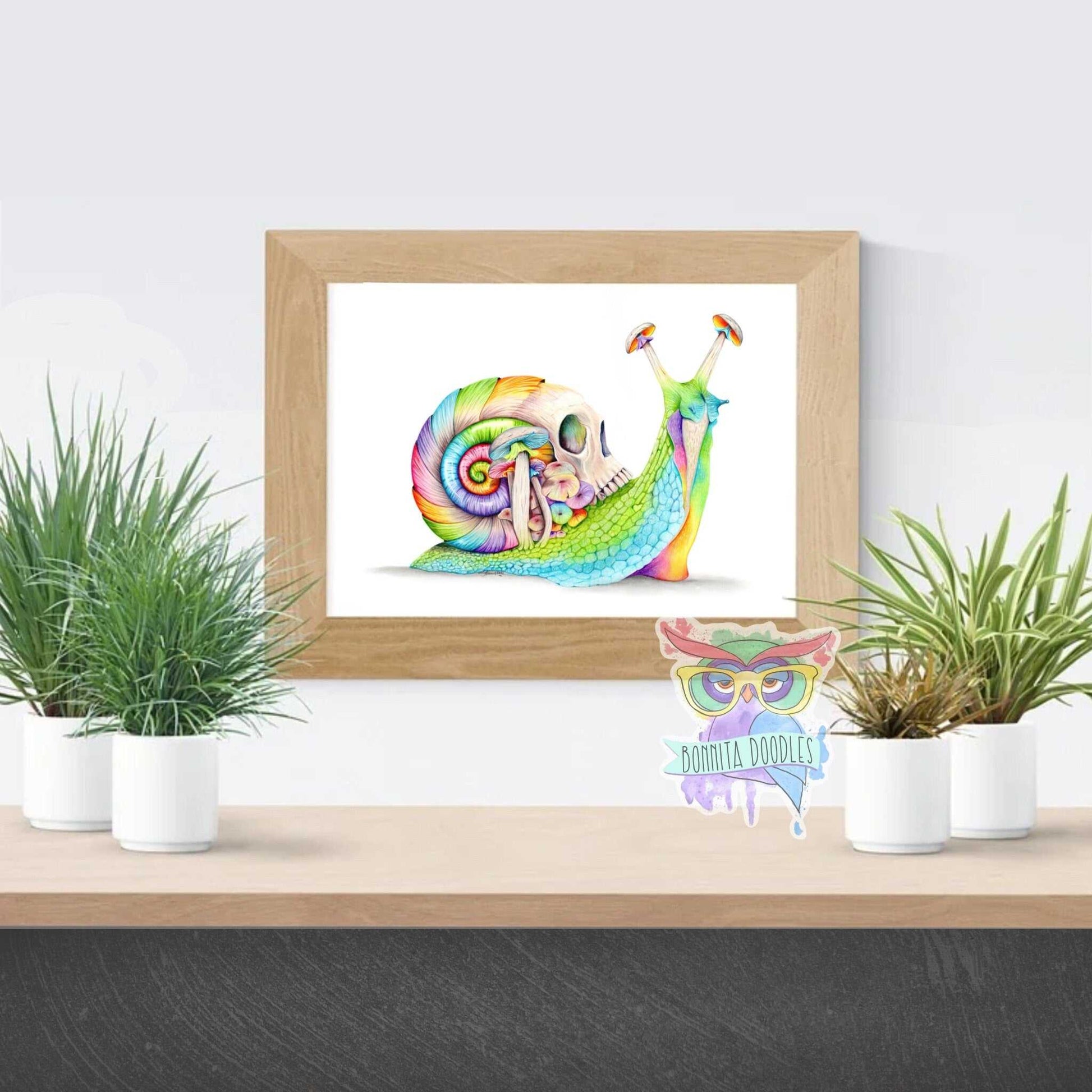 Opal Aura - Shroom Snail - Original drawing
