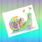Opal Aura - Shroom Snail - Original drawing