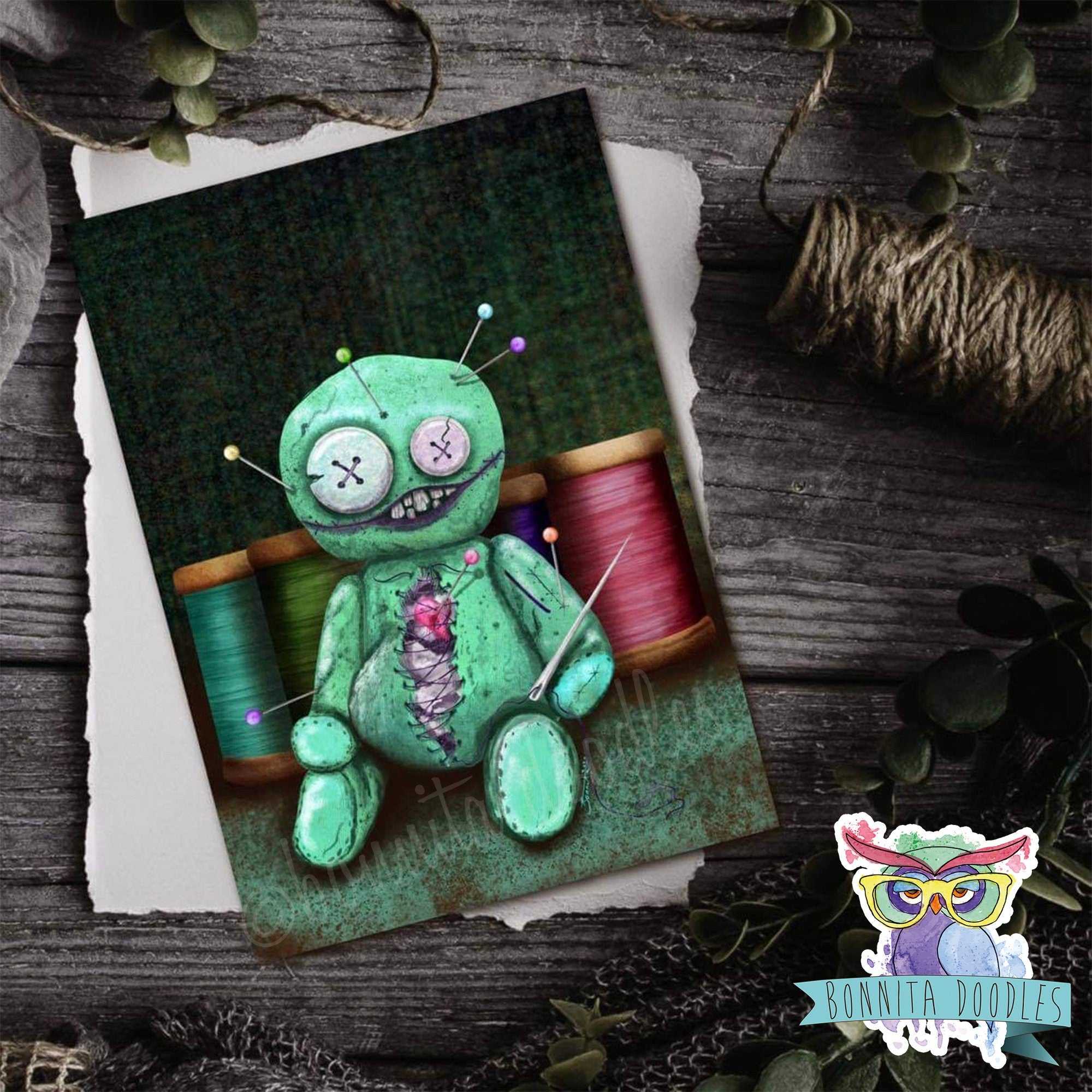 Stitches Voodoo Rag doll - Print or sticker