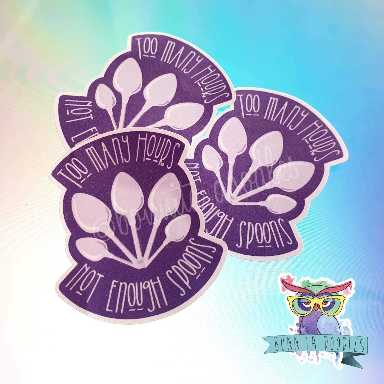 Chronic illness - fibromyalgia - spoonie sticker
