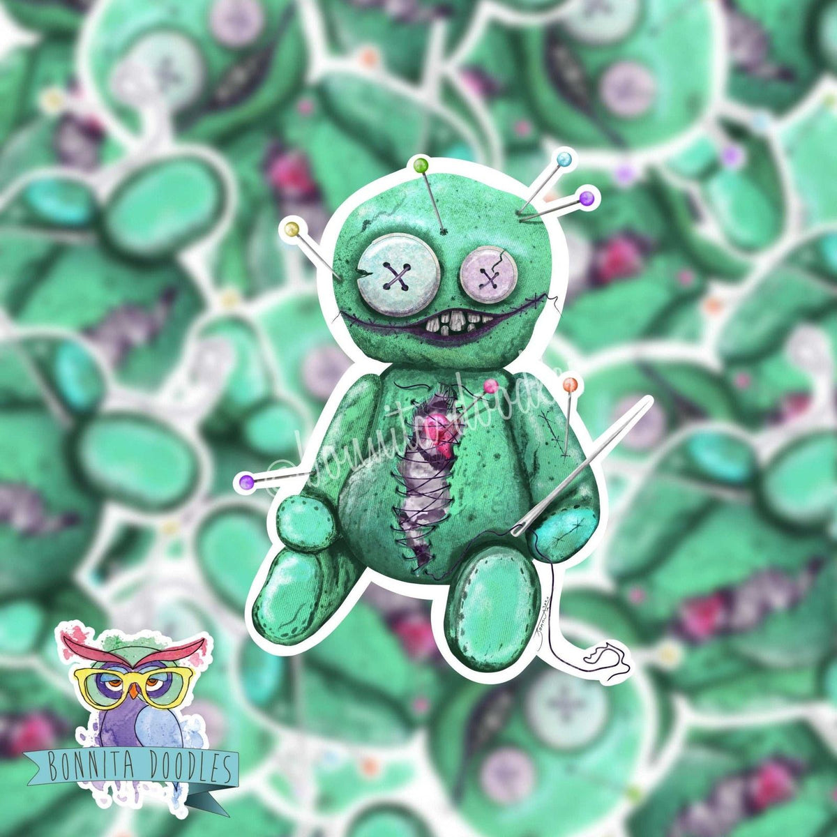 Stitches Voodoo Rag doll - Print or sticker