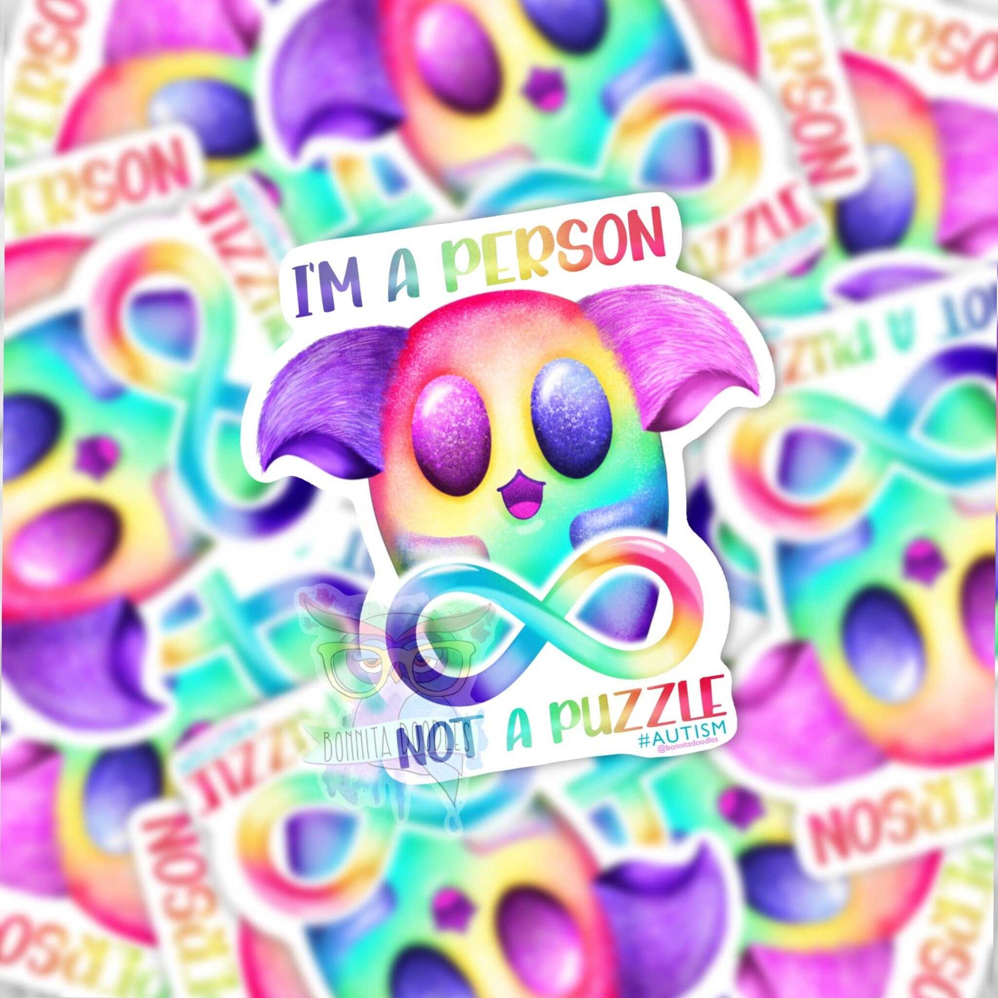 Autism awareness - I am not a puzzle sticker