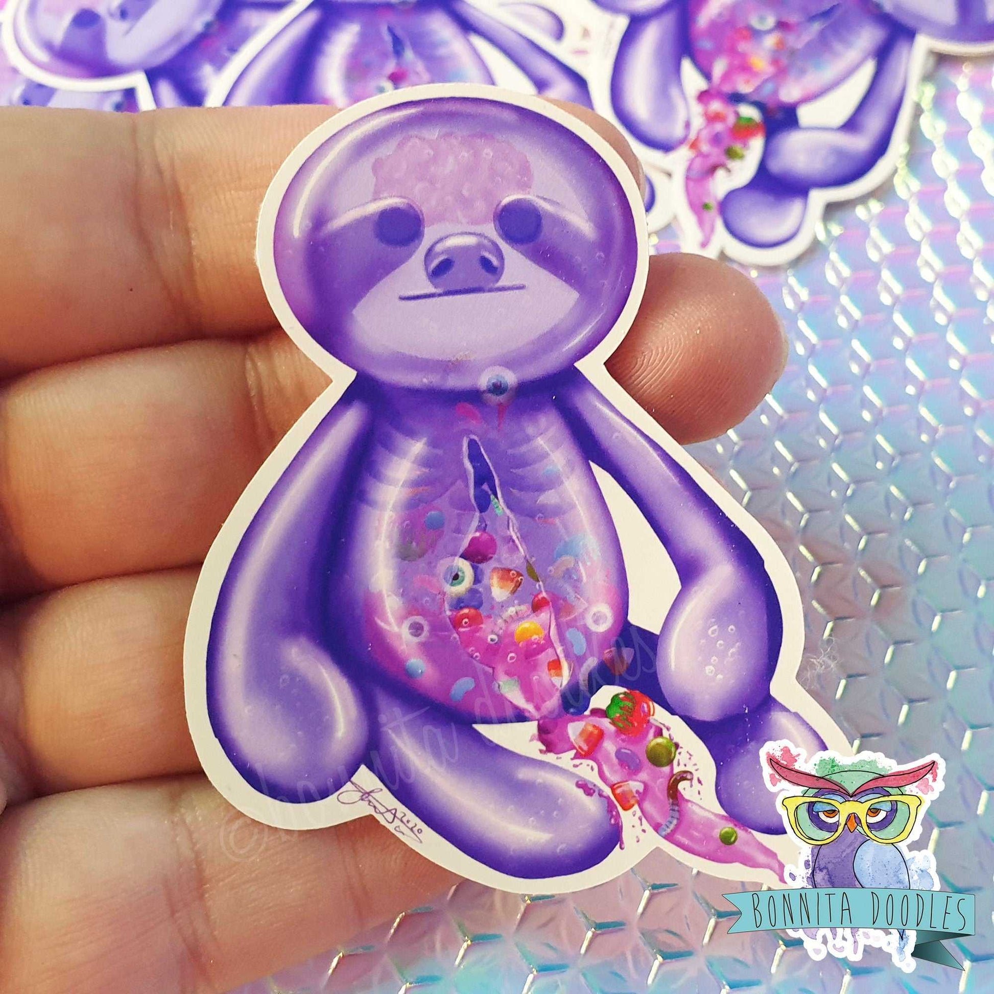 Halloween Sloth - Candy Guts - Print or sticker